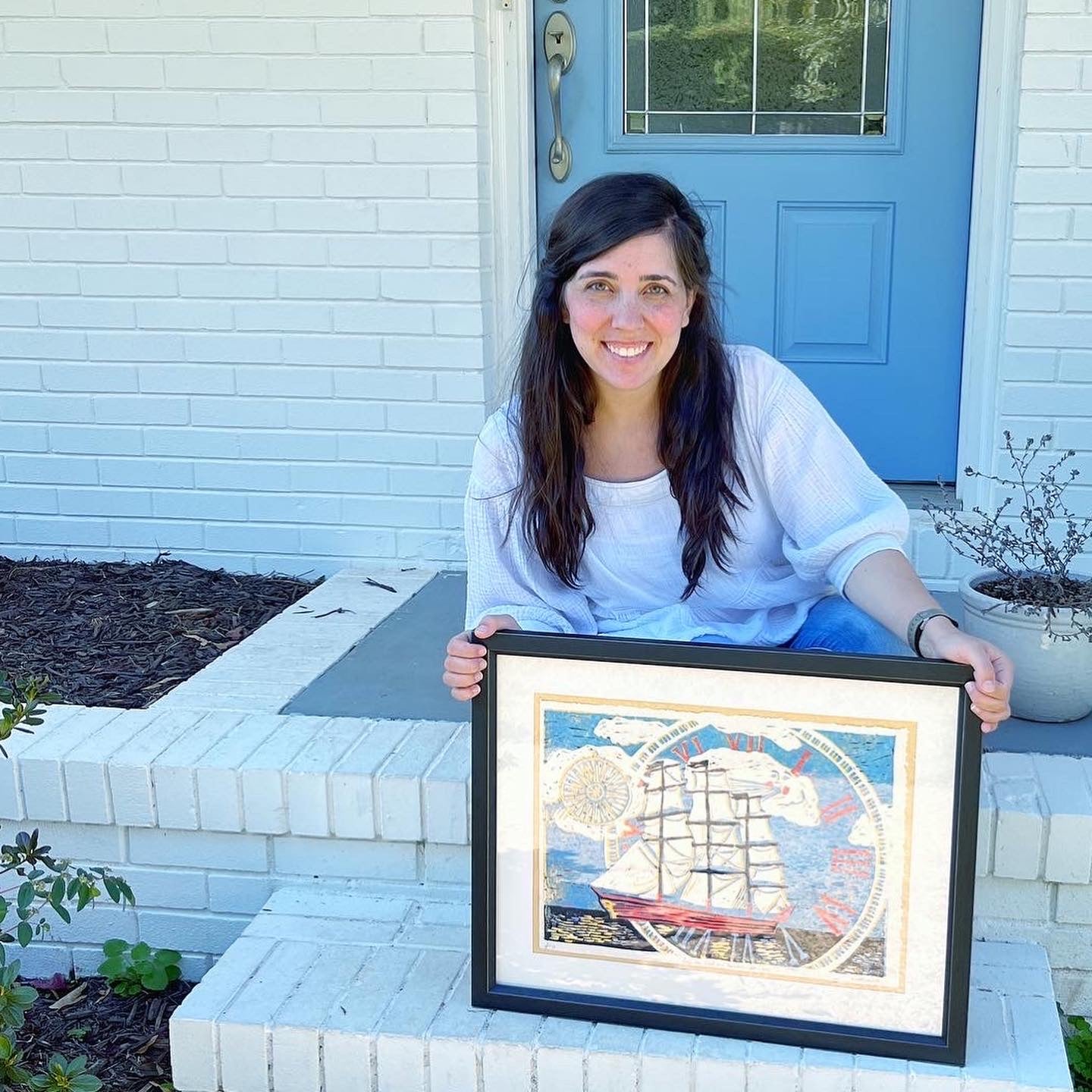 Original linocut print - “Even the Wind and the Waves” - edition of 13 - TWO LEFT!