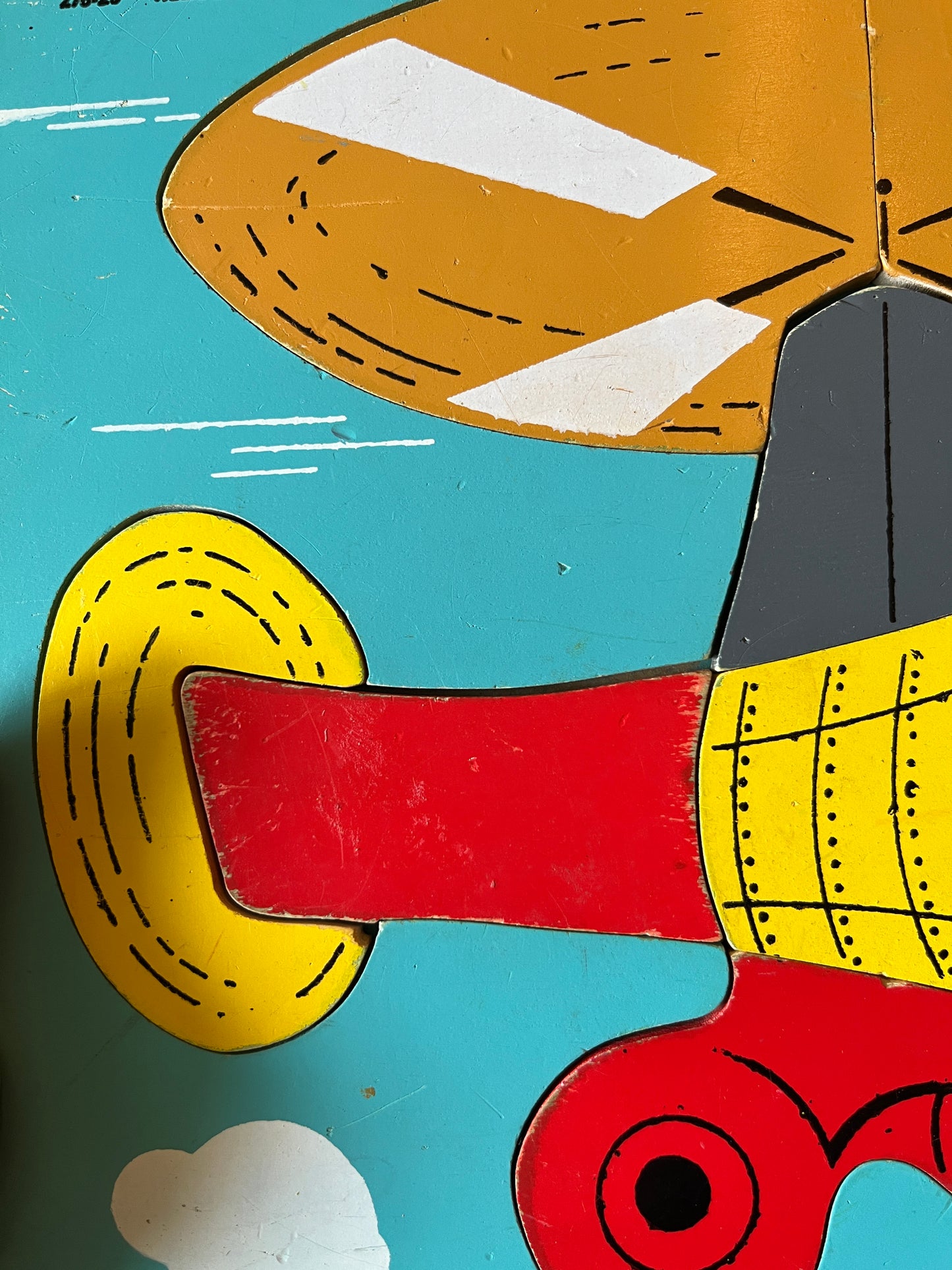 Vintage Playskool puzzle - helicopter