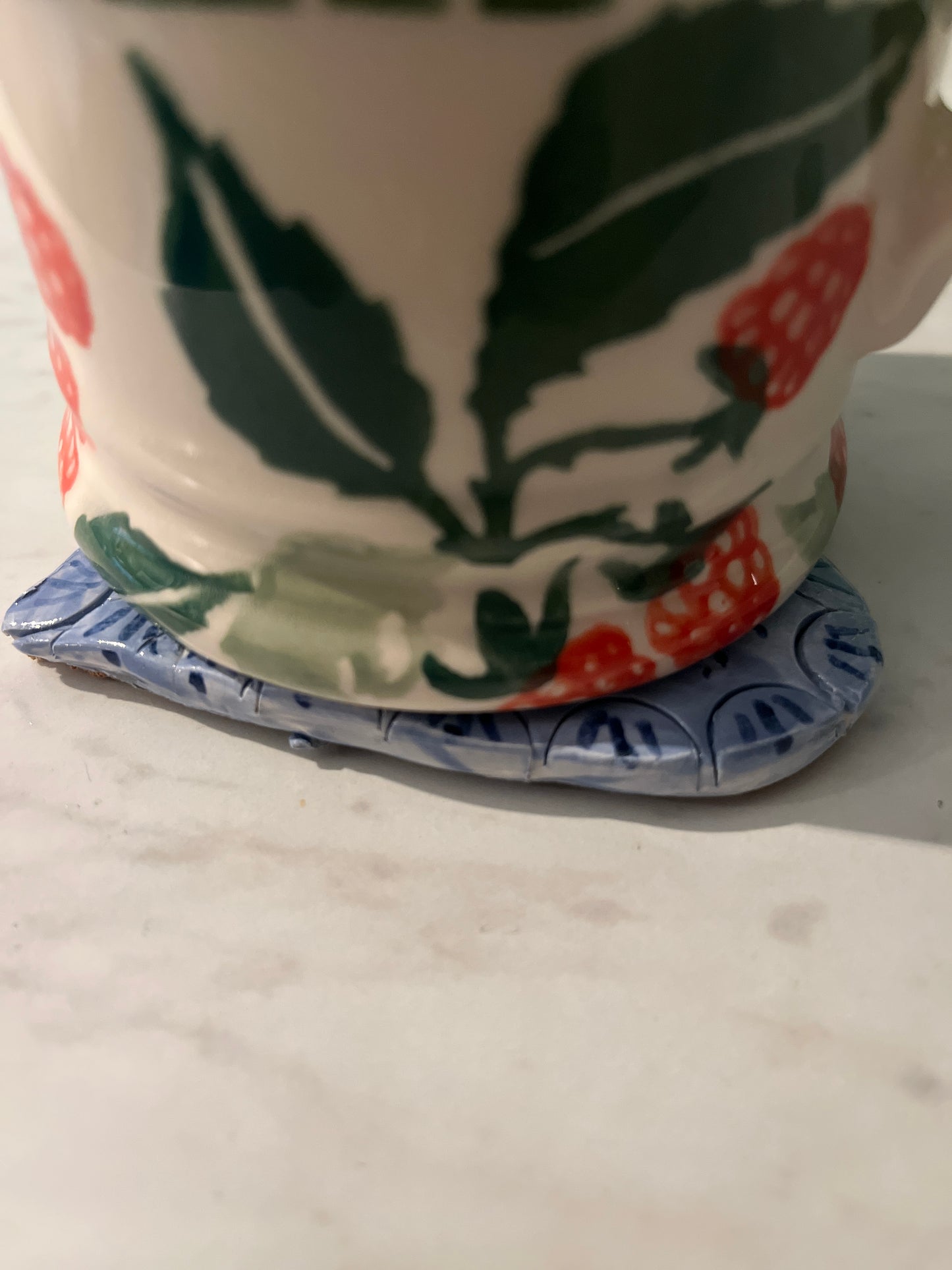 Handmade Ceramic Coasters - Set of 2