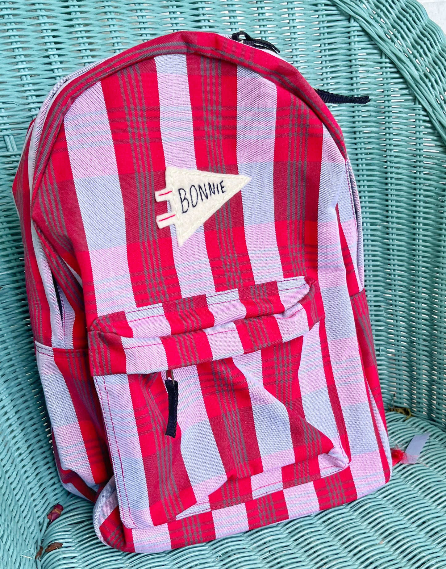 Personalized Plaid Backpack - "Bonnie" Plaid