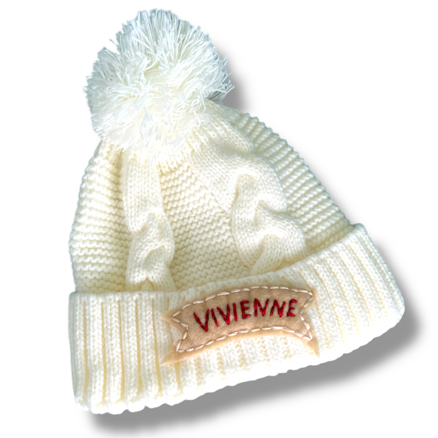 Baby/Toddler Winter Pom Hat - White