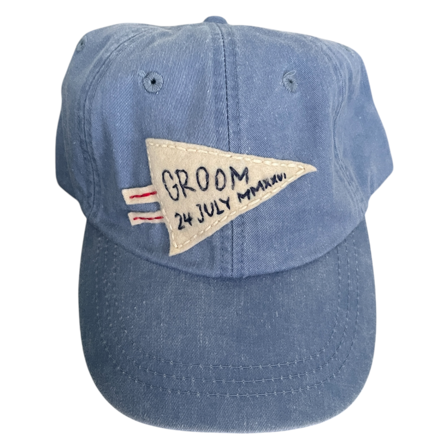 Hand Embroidered Baseball Cap - Groom
