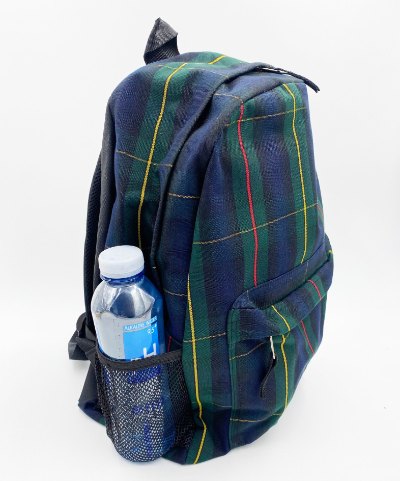 Personalized Plaid Backpack - "Quinna" plaid