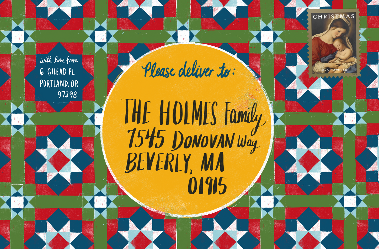 Christmas Cards with Matching Envelopes - Toadstool