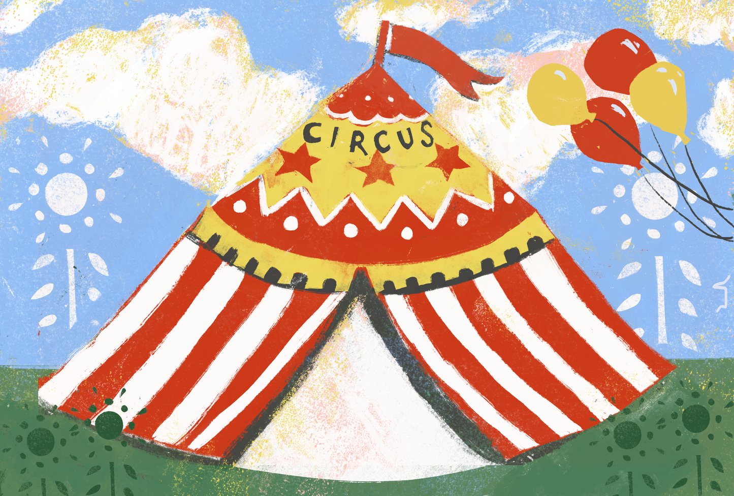 Card - Elephant and Circus