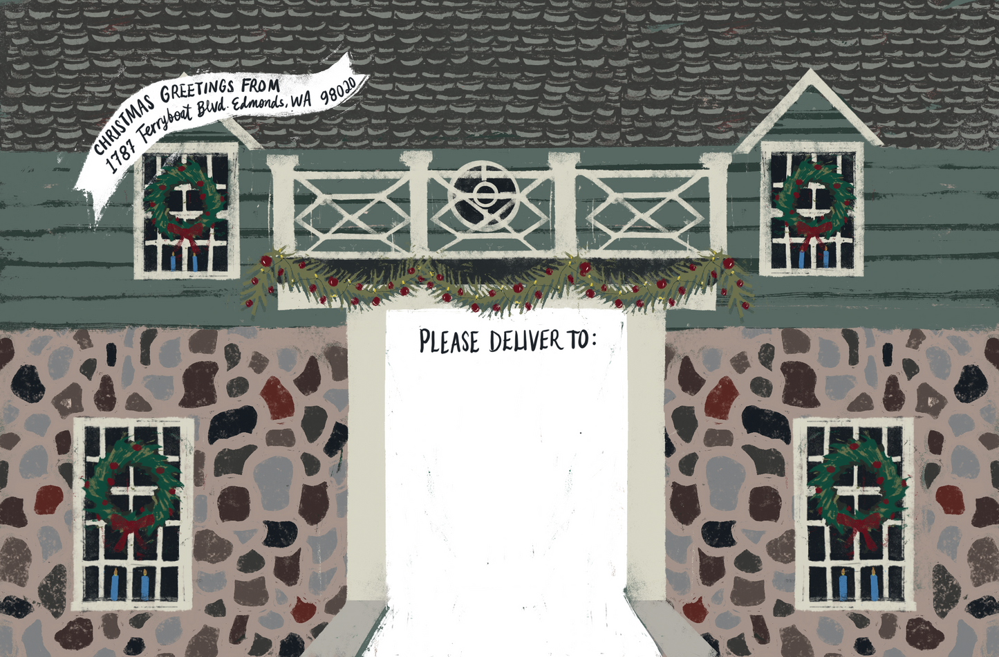 Christmas Cards with Matching Envelopes - Cozy House