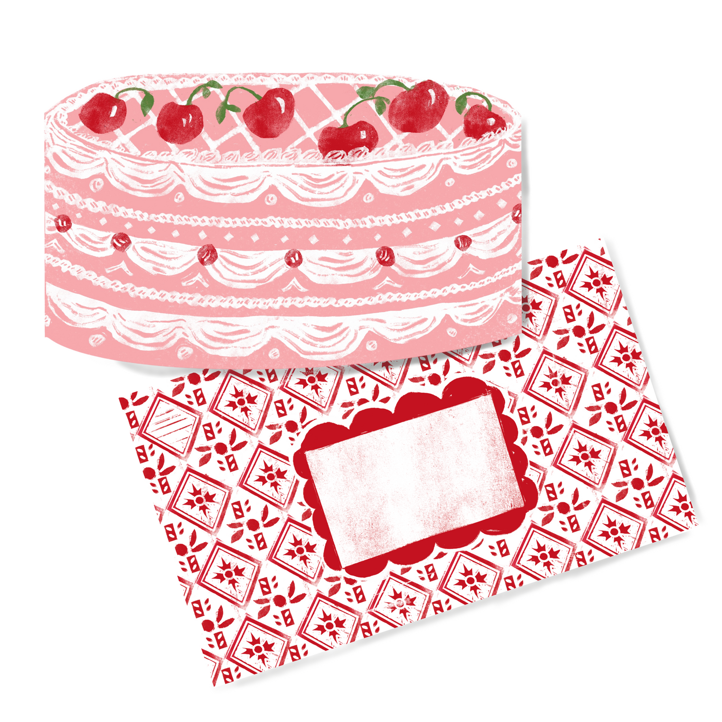 Set of Cards - Celebration Cake Pink