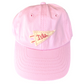 Toddler / Kids BASEBALL CAP with Name | Hand Stitched and Personalized | LUCY PINK
