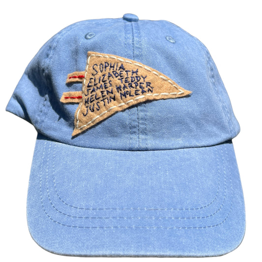 Adult Baseball Cap (up to 8 names) -blue