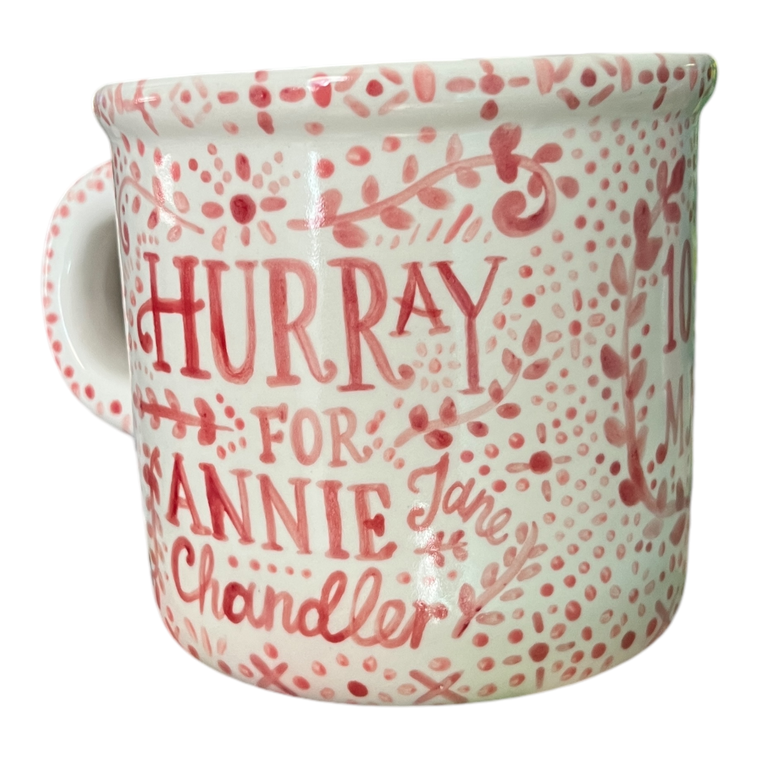 Hurray For… mug with detailed pattern