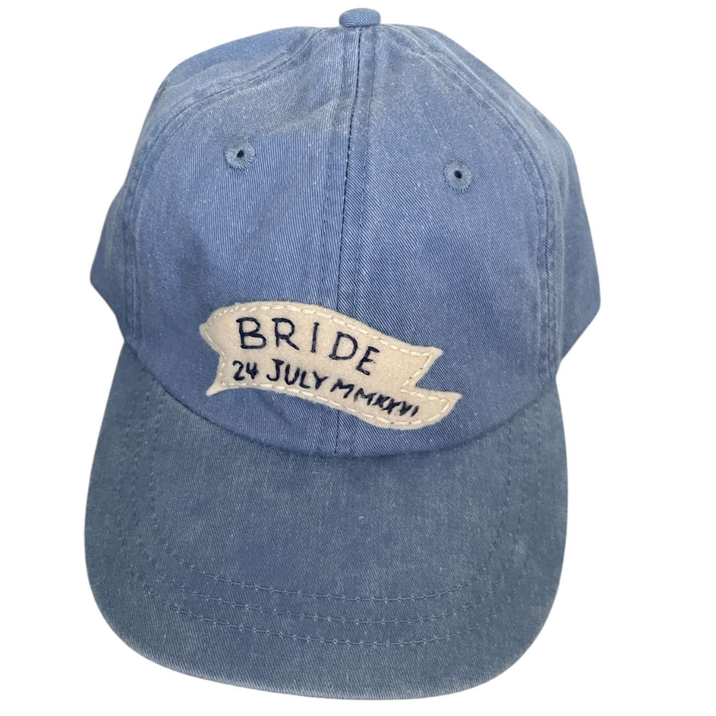 Hand Embroidered Baseball Cap - Bride
