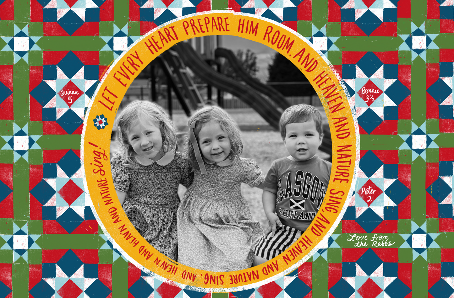 Christmas Cards with Matching Envelopes - Quilt Pattern