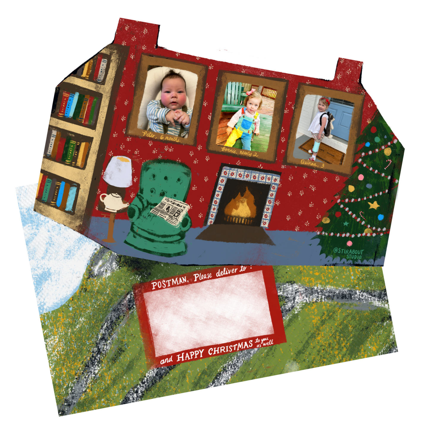 Christmas Cards with Matching Envelopes - Scottish House