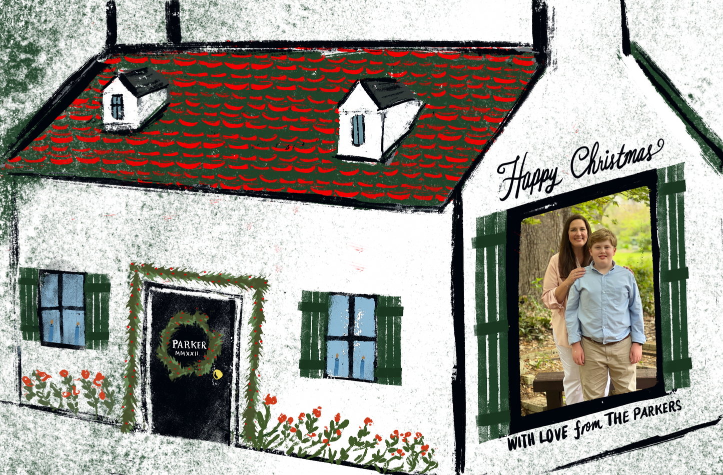 Christmas Cards with Matching Envelopes - Scottish House