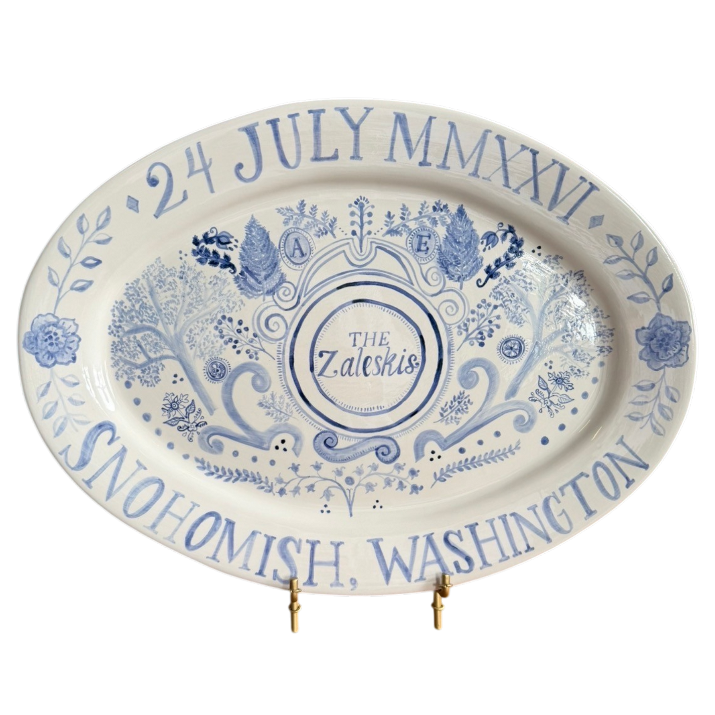 Wedding Platter - Botanical