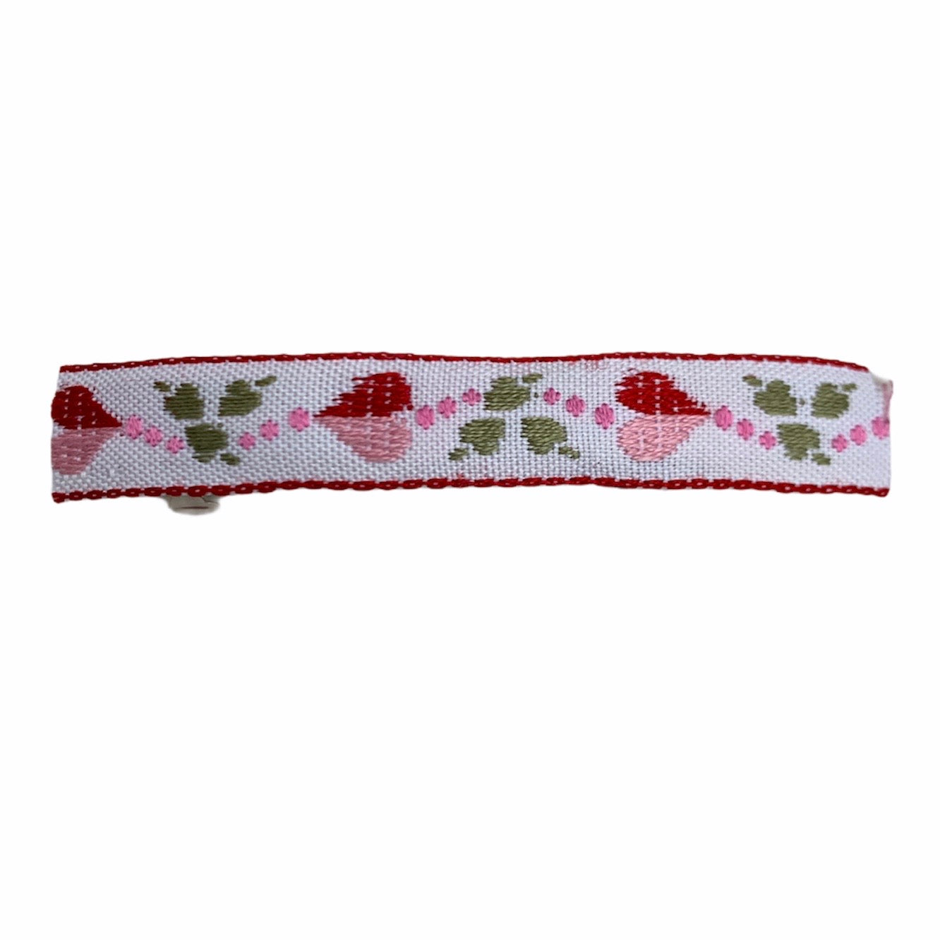 Simple Barrette - Heart and Clover
