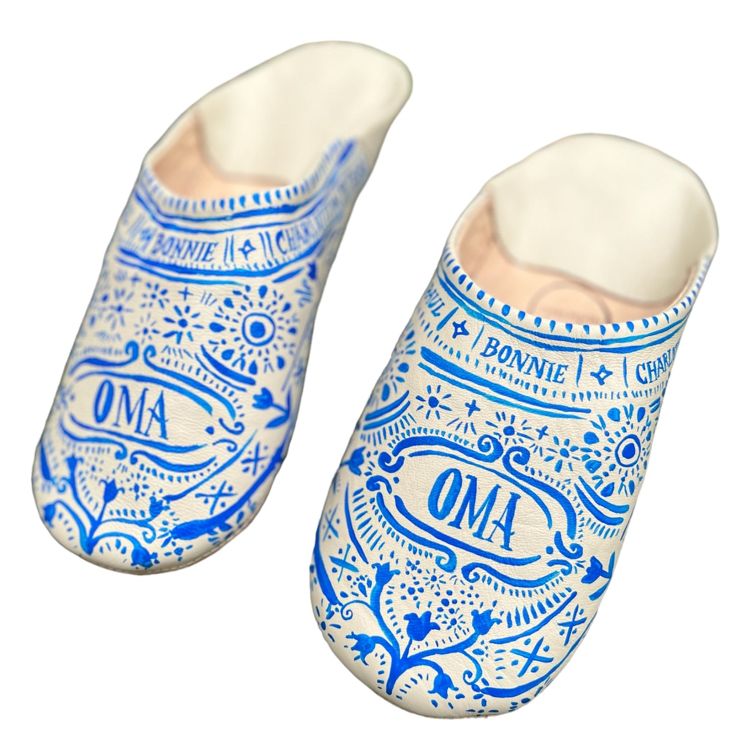 Personalized Leather Slippers