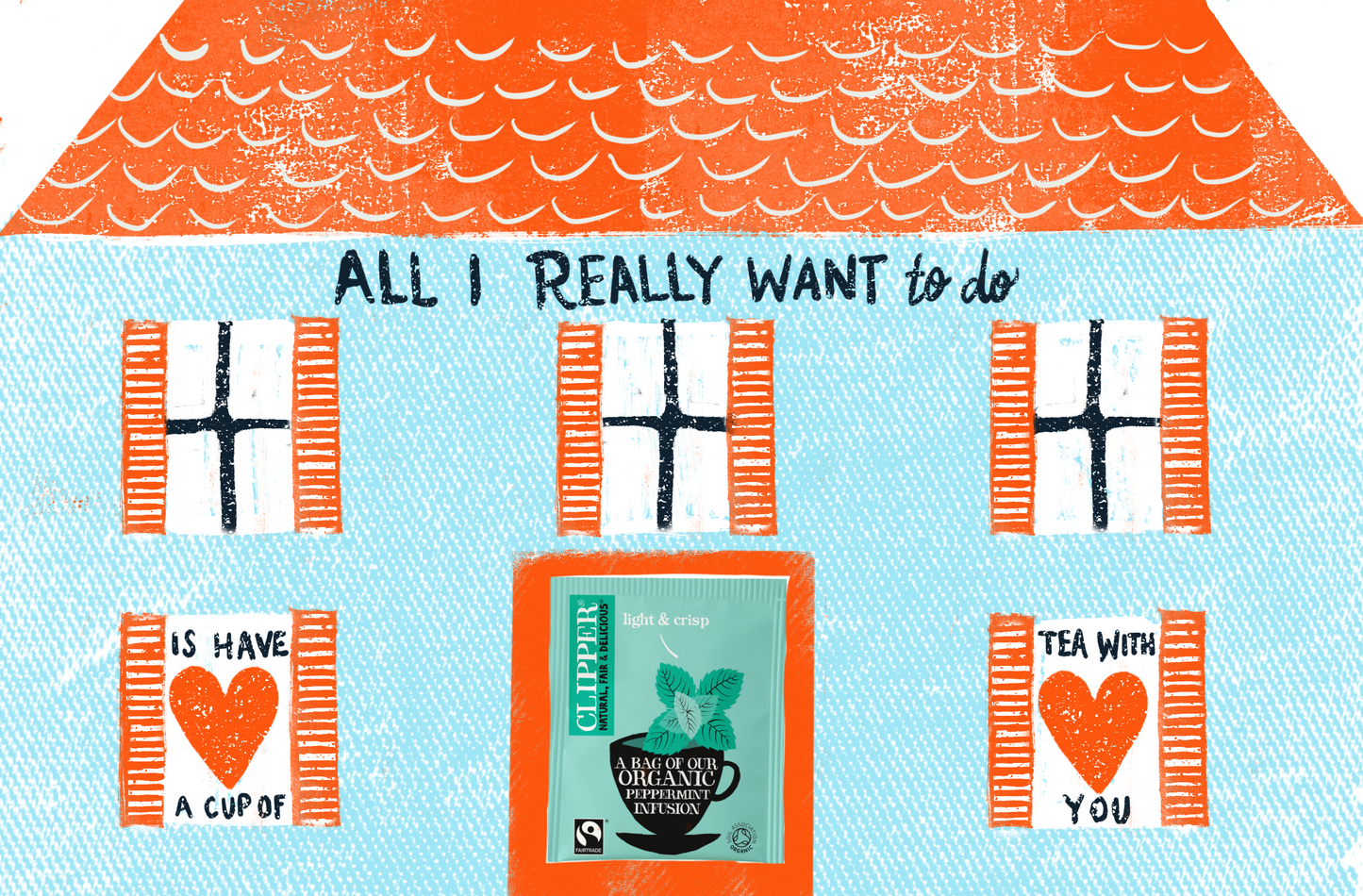 All I Really Want To Do - Card for Tea (SET of 10)