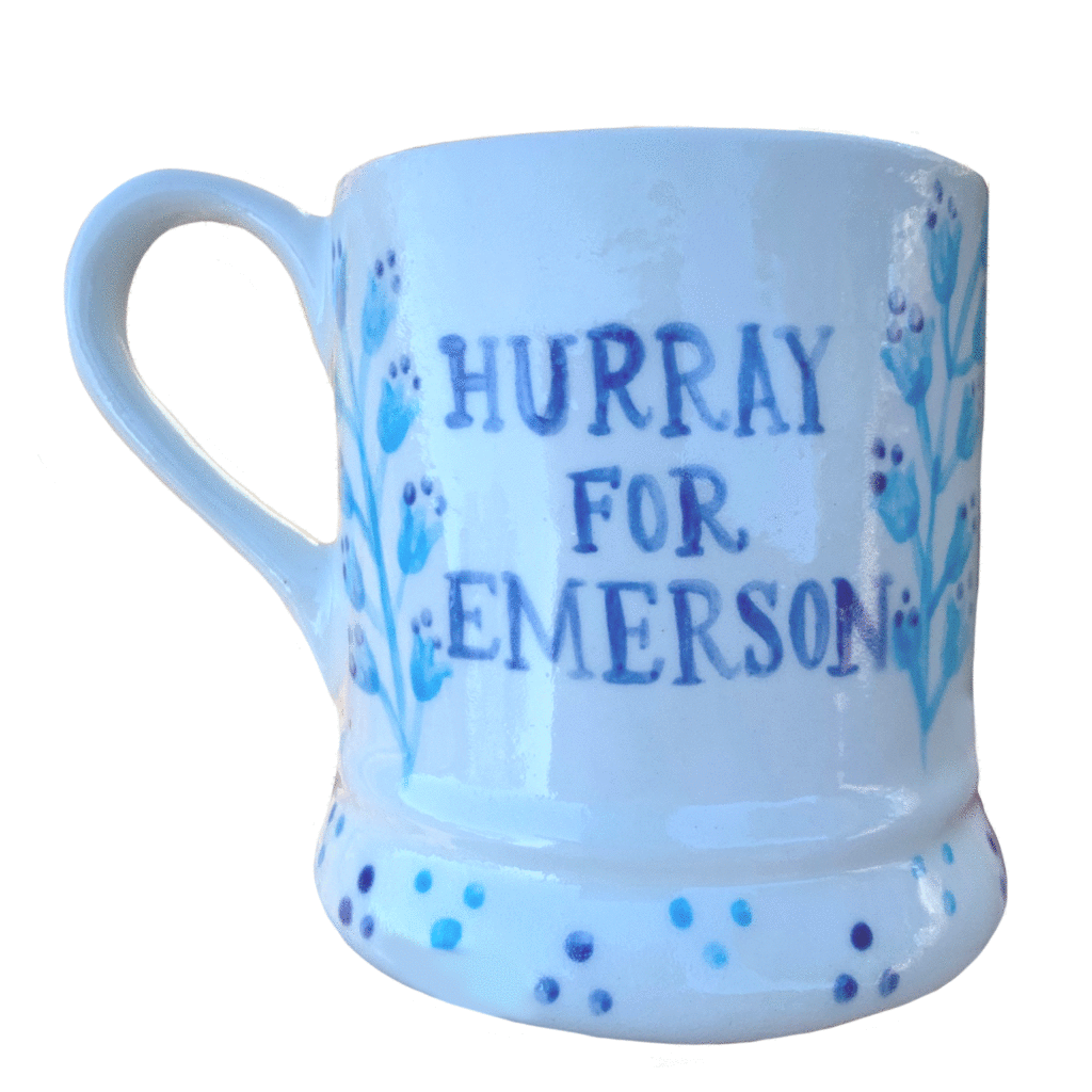 Hurray Mug (aqua/blue)