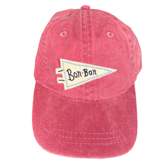 Toddler / Kids Baseball Cap | Hand Stitched and Personalized | Nantucket Red