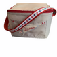 LUNCHBOX | Hand Embroidered and Personalized | Pebble/Red