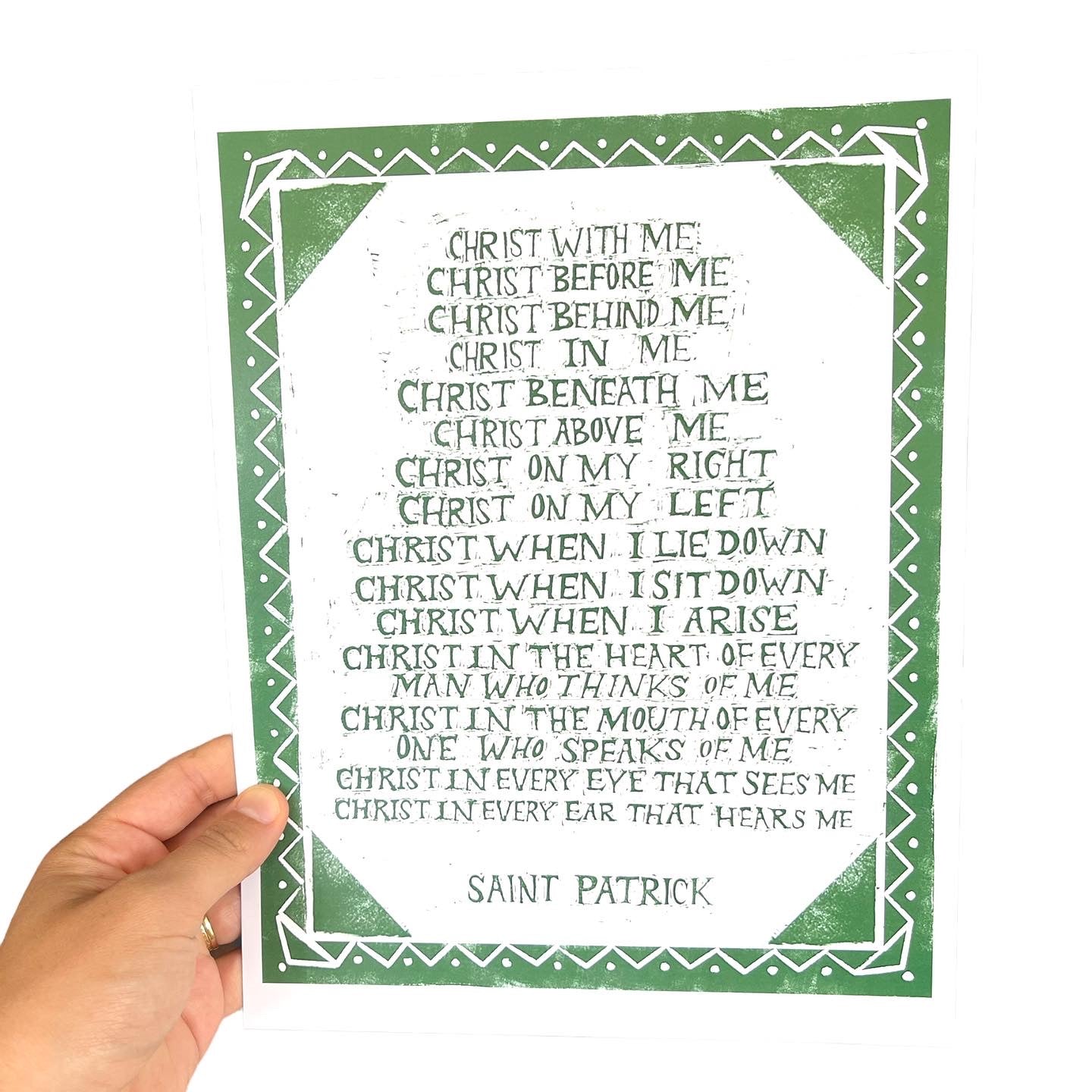 St Patrick breastplate Prayer print